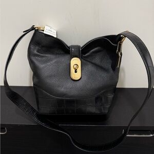 NEW Coach amber leather duffle crossbody bag